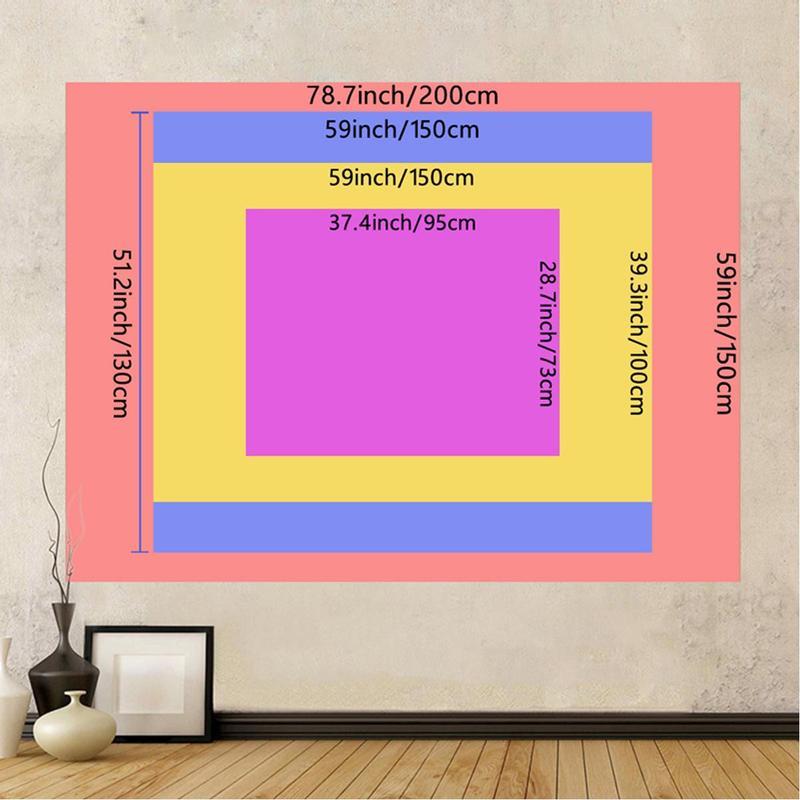Cartoon Carousel Pattern Tapestry, Cute Animal Pattern Wall Hanging Tapestry, Wall Decor for Home Living Room Bedroom Dormitory Decoration Items Decorating