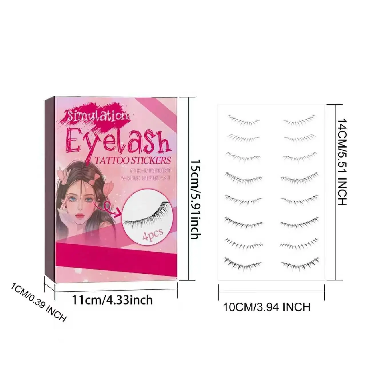 Wispy Lazy Strip False Eyelashes Soft Fluffy Waterproof Daily Natural Lashes for Beginners