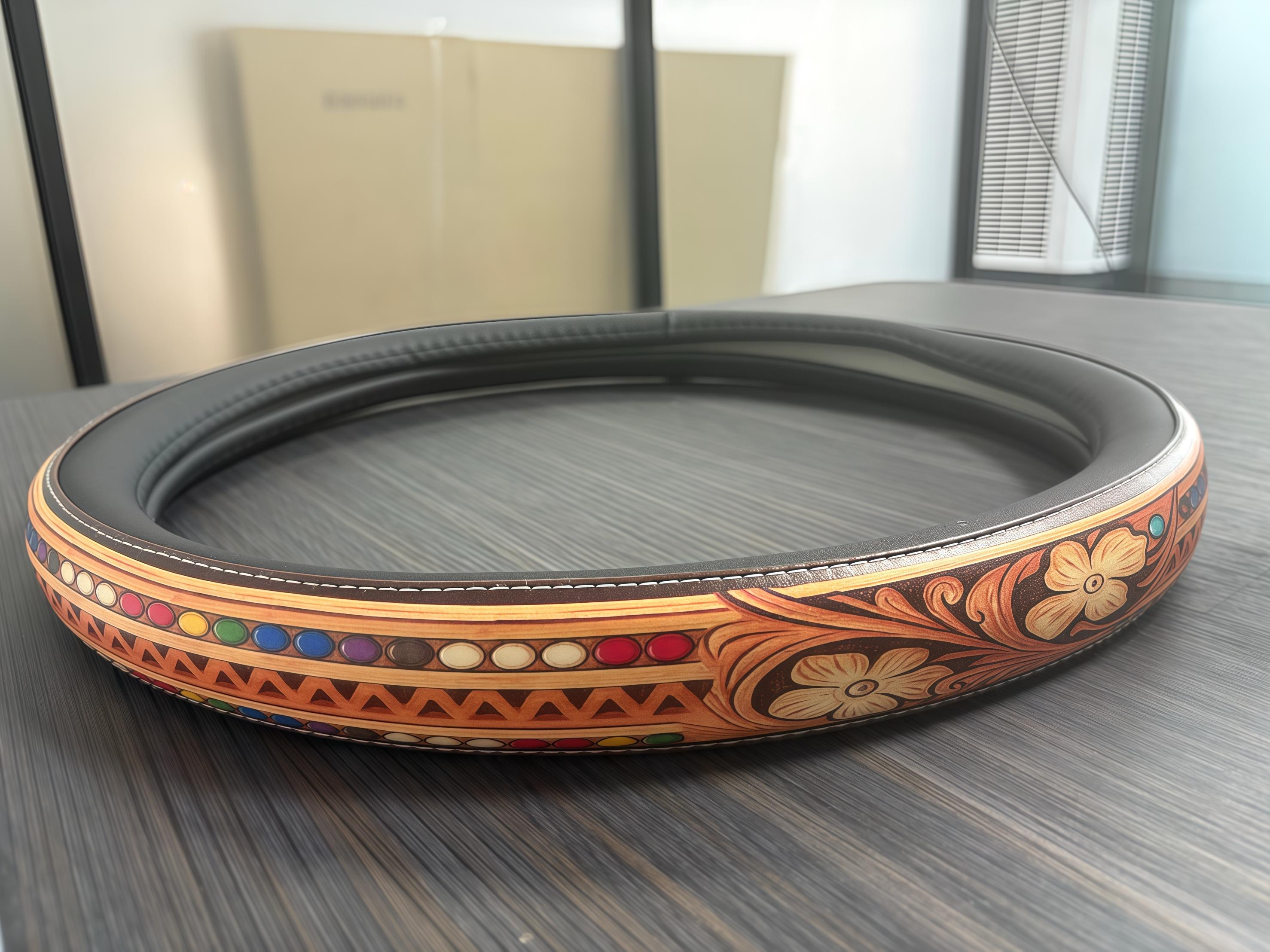 All-Season Breathable Steering Wheel Cover for Cars & Trucks Western Style No Inner Ring Non-Slip Grip Vibrant ed Patterns 14.3-14.6 Inches Diameter Automotive Vehicle Sexy Micro Bikini Magnetic Cap Golf Clip Tour Soft Golf Balls Bag Steeringwheelcover