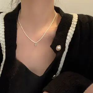 New S925 Sterling Silver Aquamarine Butterfly Clavicle Chain Colorfast Unique Luxury Elegant Versatile Daily Necklace For Women