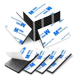 Double-Sided Foam Tape Pads, 36 Pieces Per Pack, 3mm Thickness, Ultra-Adhesive Removable Rectangular Waterproof Stickers for Walls, Cars, Home, Office
