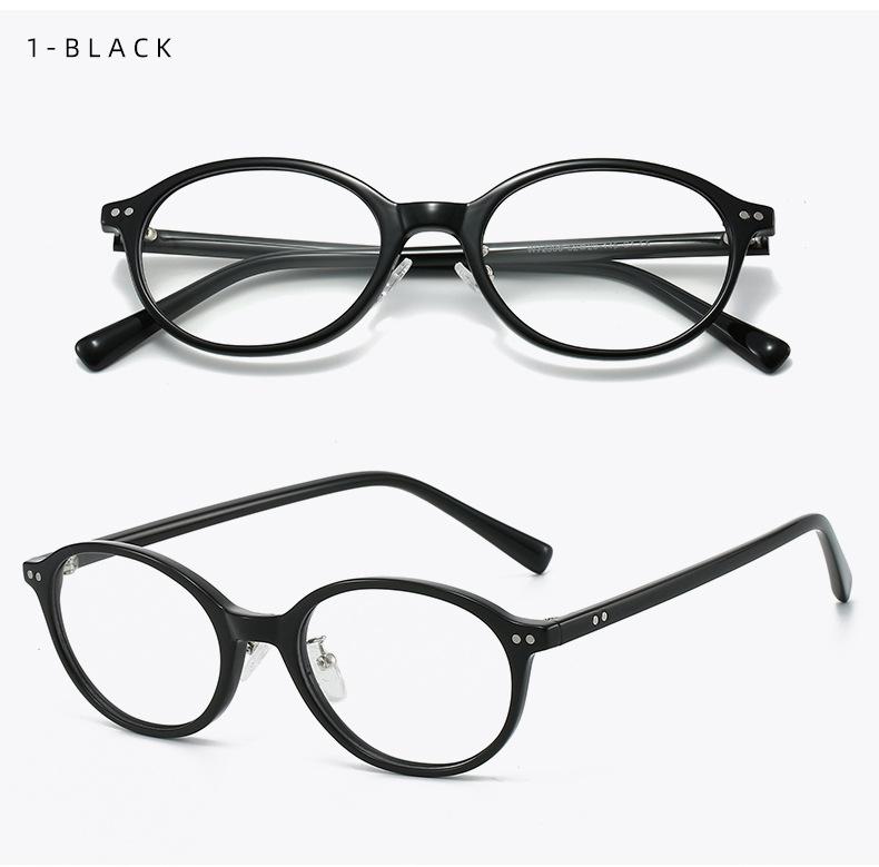 2026 New Oval Glasses Frame TR90 Anti Blue Light GlassesLeopard Small Size Korean Styles Ins Fashion Eyeglasses Frames