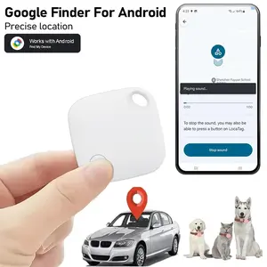 Android Smart Bluetooth-compatible Tracker, Google GPS Finder for Keys, Wallet, Luggage, Pets, Compatible with Find My Device APP, Not for Apple Devices