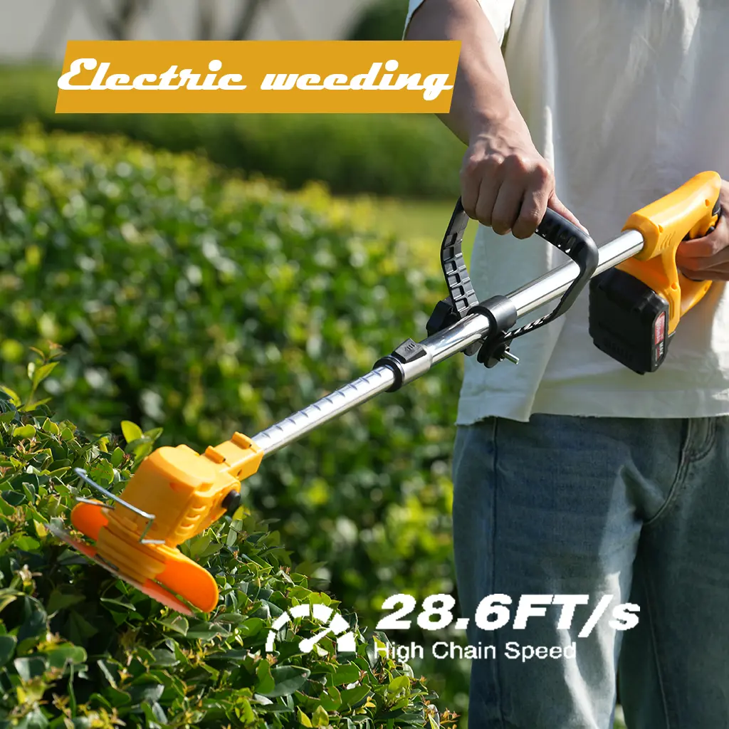 Small portable folding lawn mower for home use, cordless handheld lawn mower, multifunctional garden weeder