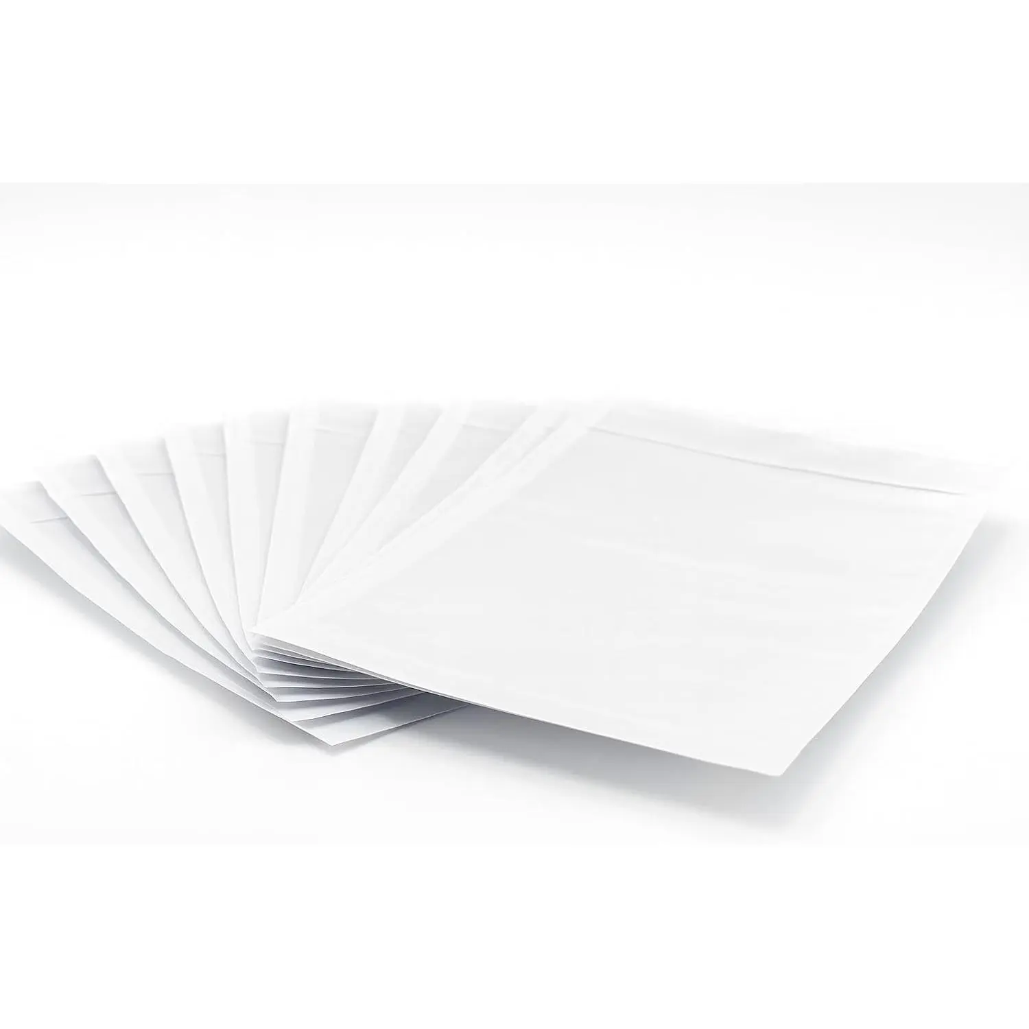 Packing List Enclosed Envelopes 4.5" x 5.5" Short Side Opening Self-Adhesive Clear or Printed Options Multiple Pack Sizes (No Print - Clear, 500)