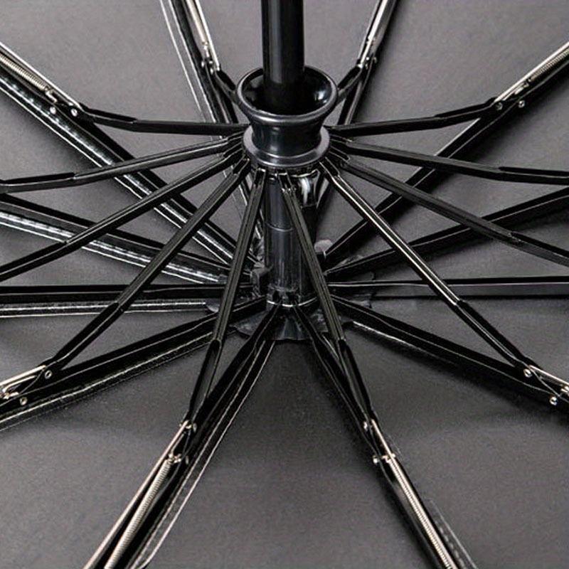 Wind-Resistant Sunshade with Padded Interior, Automatic Umbrella - Reinforced Double Spandex Folding for Men & Women,Lightweight Compact Design Business Everyday Use, Outdoor Umbrella, Sleek Um Plastic Steel Compact Folding.