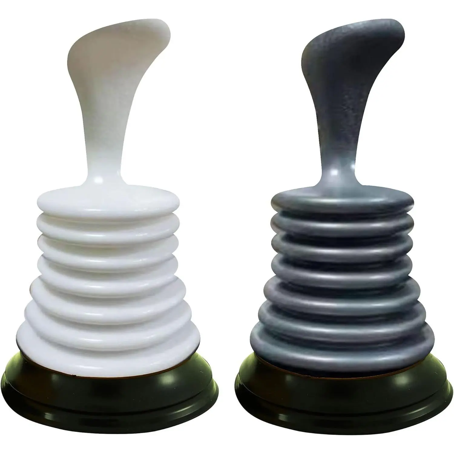 Small 7" Sink Plunger - Mini Clog Remover for Kitchen & Bathroom Sink Drains - Hand , Space-Saving &  Suction -  Fit, Commercial Grade, /White, 2-Pack