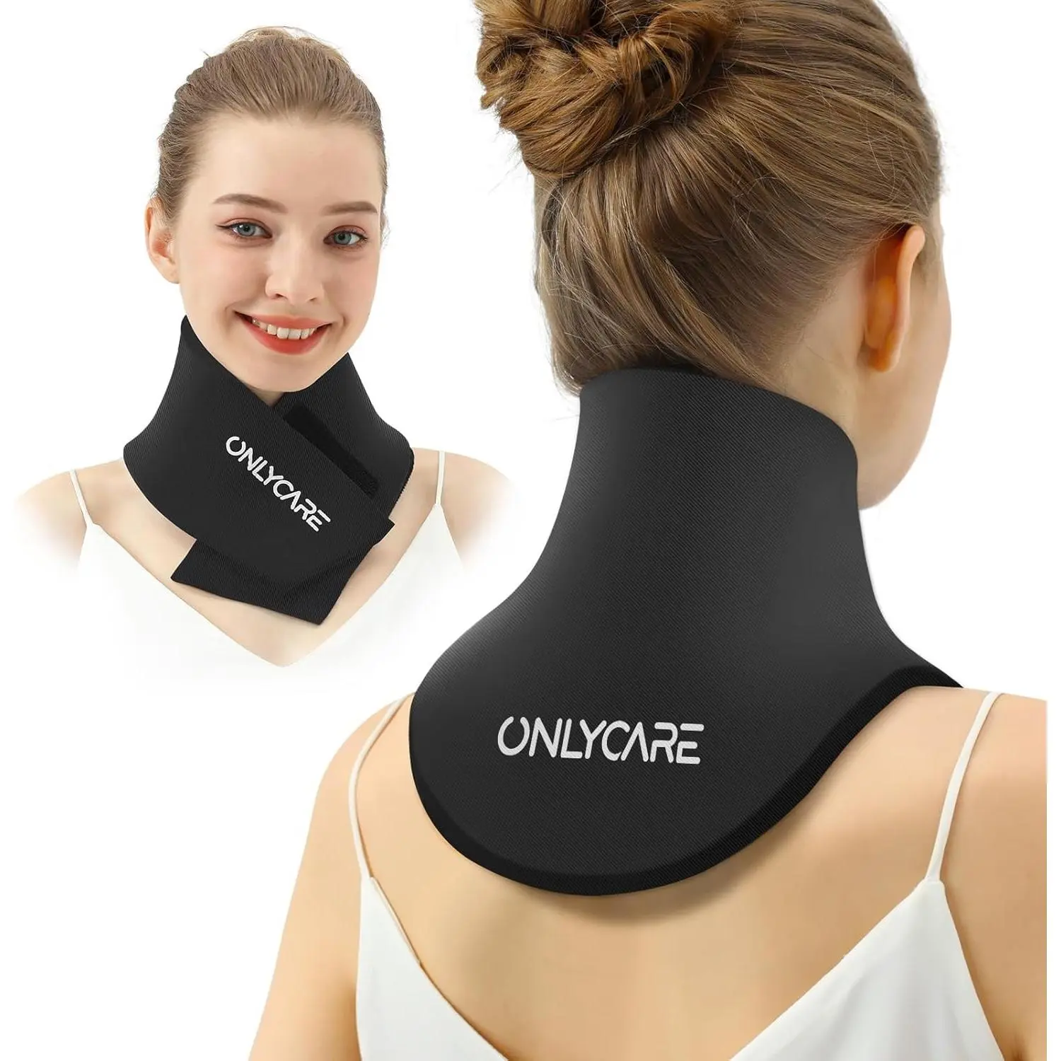 Upgraded Reusable Neck Ice Pack Wrap Gel, Hot and Cold Compress for Pain, Swelling, Sprains and Office Pressure Relief