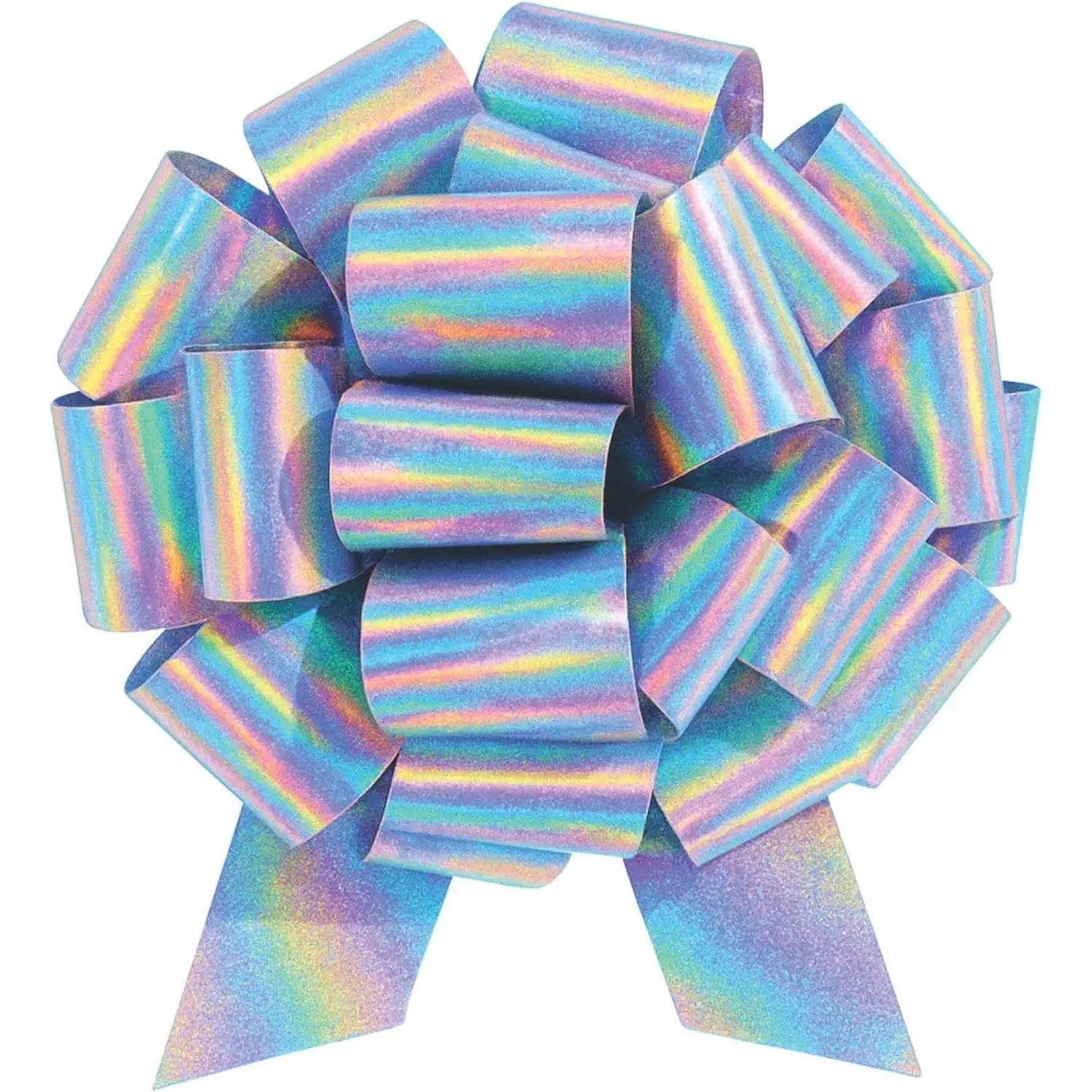 Large Gift Bow 12" Pull String Bow Perfect for Gift Wrapping Big Presents Cars Bikes & More (Silver Glitter, 1XBow)