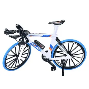 1:8 New Model Alloy Bicycle Diecast Mini Finger Mountain Colorful Bike Simulation Metal Bicycle Collection Gifts Boys Toys