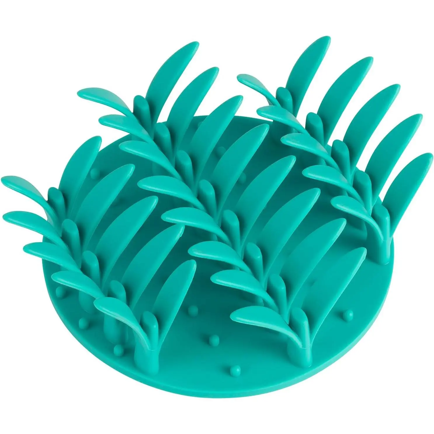 Grass-Shaped  Slow Feeder Insert for  Bowl | Upright grass- texture, Suction cup base, -grade material, Dishwasher-safe, Mealtime enrichment