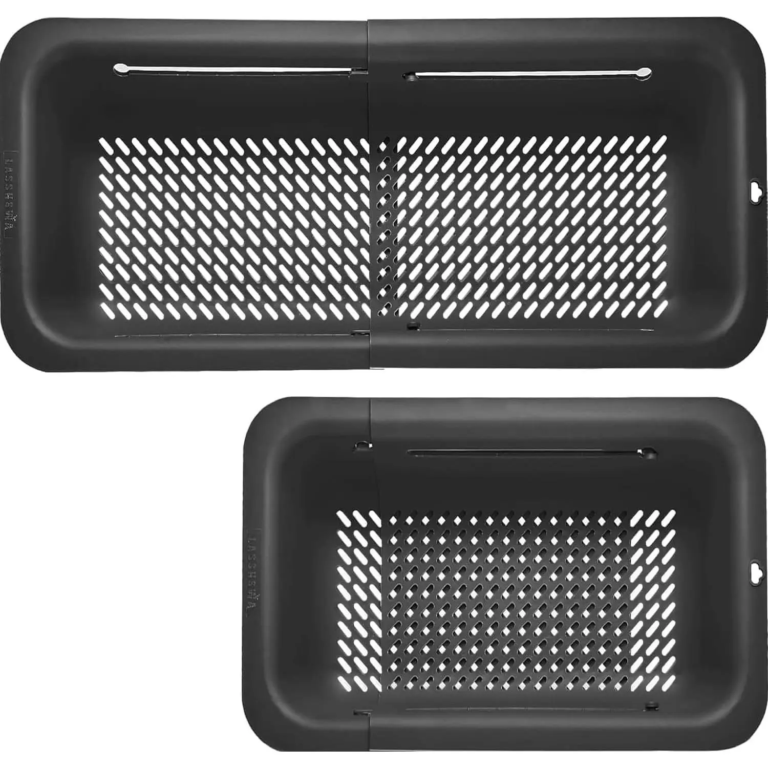 Collapsible Colander for Kitchen, Over the Sink Strainer Basket for Kitchen, Fruit Pasta  Strainer Expandable Plastic Colander  (Black)