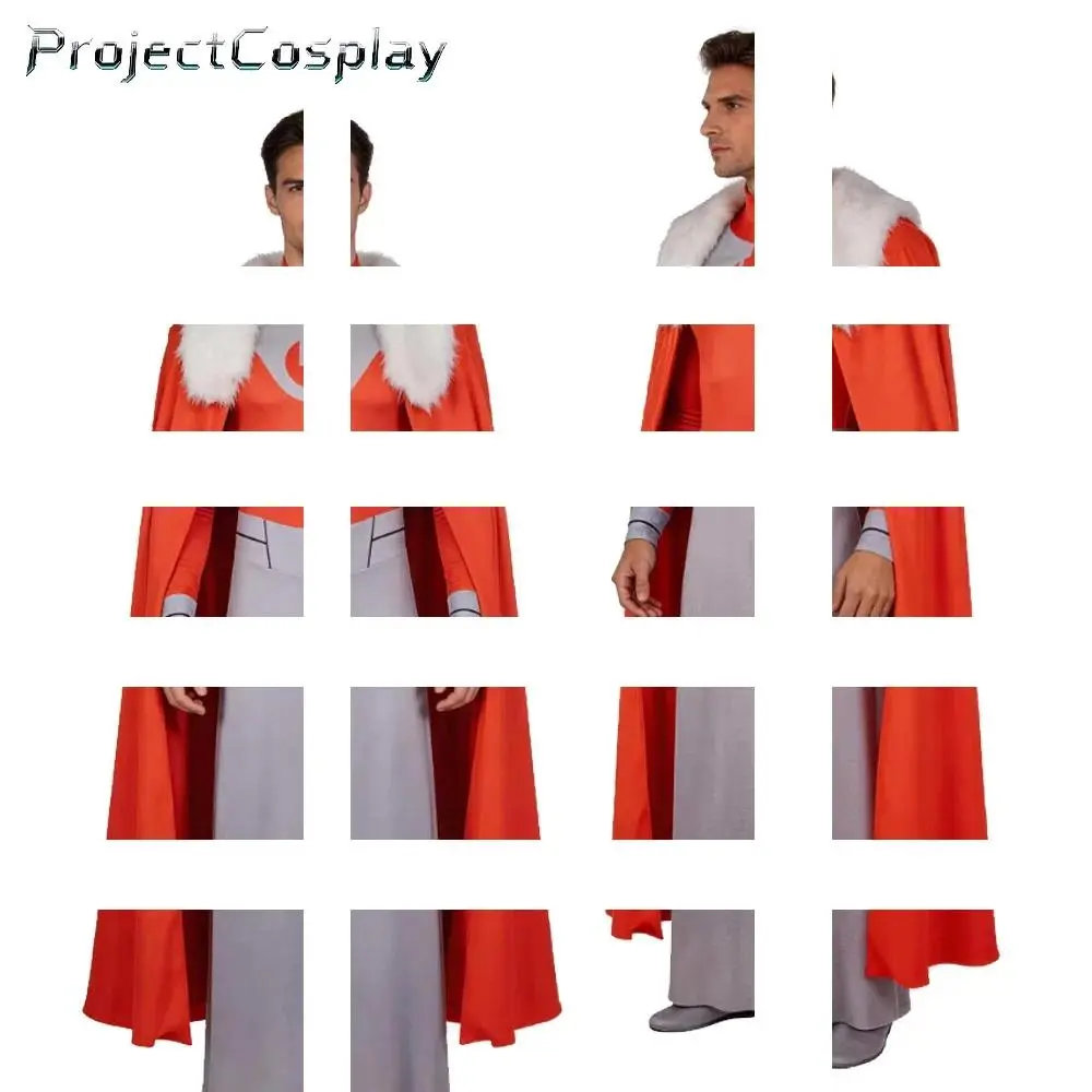Man Fantasia Thragg Cosplay Invincible Costume Robe Cloak Suit Outfits Anime Roleplay Clothing Halloween Carnival Party Dress Up