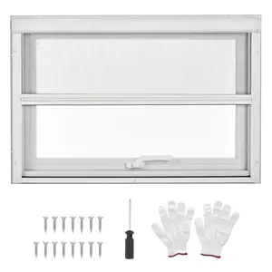 Reinforced Glass Casement Roof Window – Sliding Operation, Magnetic Pull-Down Mesh, 4-Position Adjustable, Egress & Household Use
