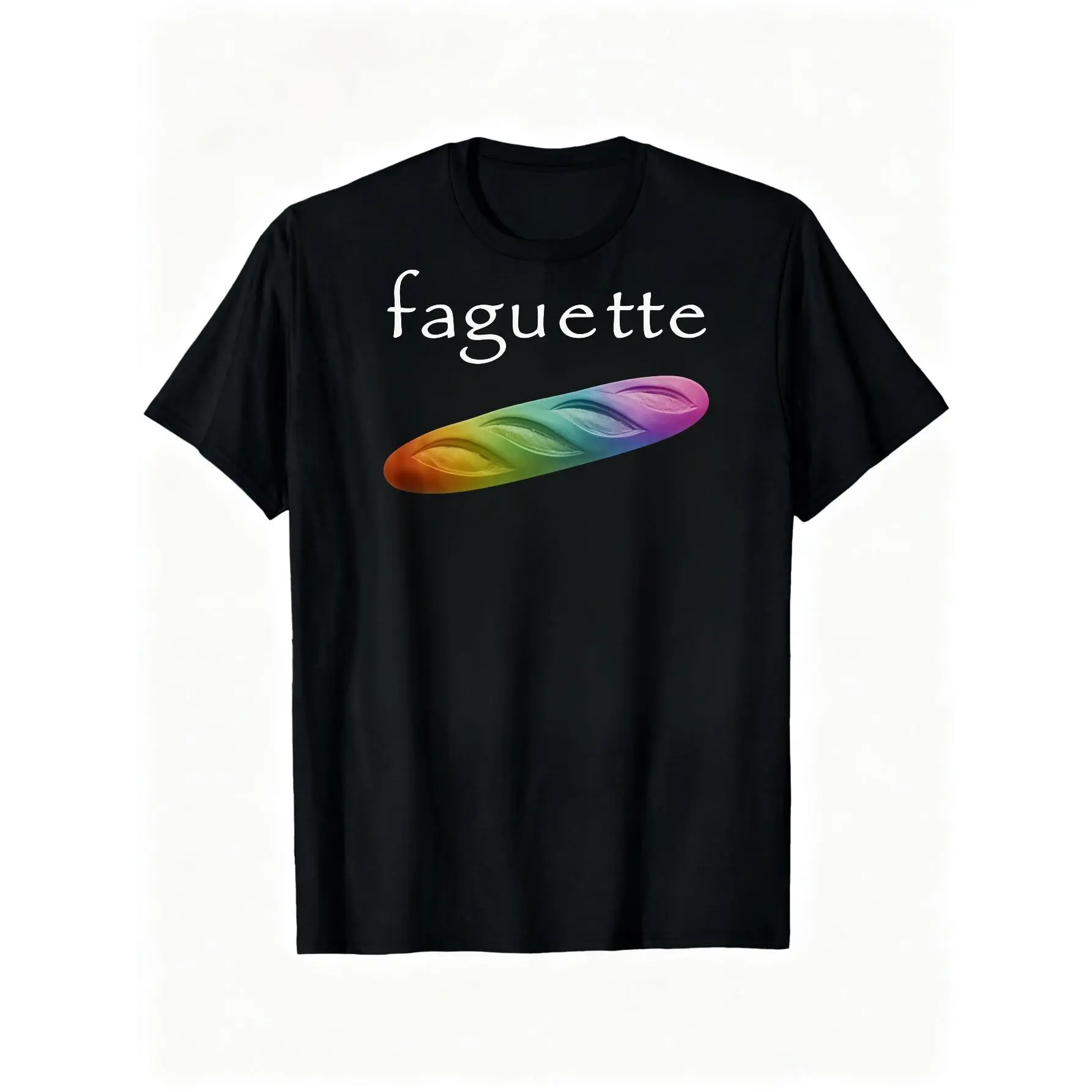 1pc of Baguette-Themed Humorous T-Shirt, Round-Neck Tee, Perfect for Couples, Ideal for Valentine'S Day Celebrations, a Gift for Both Men And Women 100% Cotton 180gsm