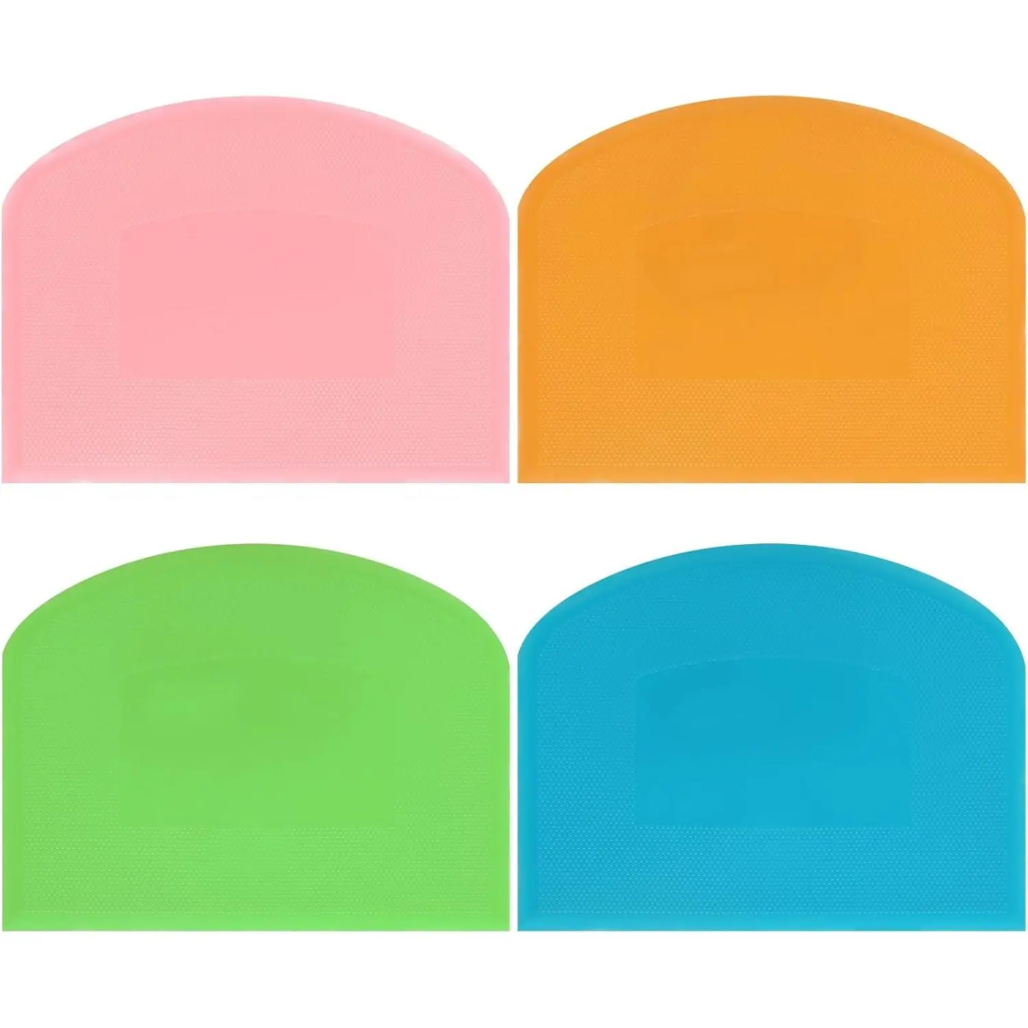 4 count Flexible Dough Scraper,Sourdough Scraper,Pastry  for Sourdough, Multifunctional Kitchen Scraper Tool, Baking, Bread Dough , Cake  for Icing(4 Colors)