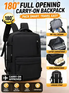 Elegant Business Backpack, Large Capacity, Multi-Functional Laptop Bag, Fashionable Shoulder Bag, Organized Compartments, Ideal for Business Travel, Flight Approved Backpack, Carryon Backpack for Travel, Multifunctional Travel Backpack