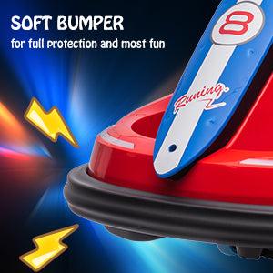 【GARVEE】Electric Ride-On Bumper Cars for Toddlers Ages 1.5-6 with Steering Wheel, Safety Belts, 360 Degree Spin, 2 Speeds, Lights, Music & Horn. Available in Red, Pink, White, and Green.