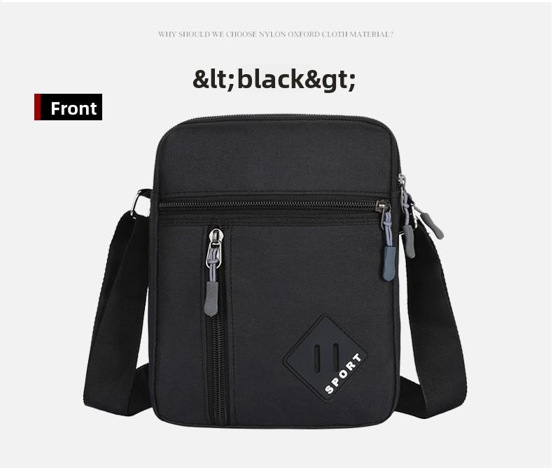 Casual Business Men Messenger Bag Version Simple Oxford Cloth Cross Body Shoulder Bag for Male Daily Use, Work, Travel Outdoors