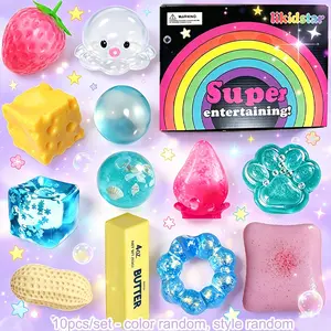 10pcs/set - Mystery and Novelty Blind Box Pinch, Blind Box Stress Relief Toy, Sensory Set, Stress Relief Toy, Creative Slow Return Pinch, Party Gift, Soft Squeeze Toy
