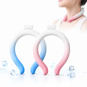 Nectarbellis Neck Cooling Tube, Reusable Wearable Ice Ring, Hands-Free Body Cooling Products for Outdoor Sports, Hot Weather, Long-Lasting Relief for Men Women, Freezes Below 28°C/82°F Cold Pack, Ice Ring Cooler, Cooling Pads,Ice Compress,Summer Essential