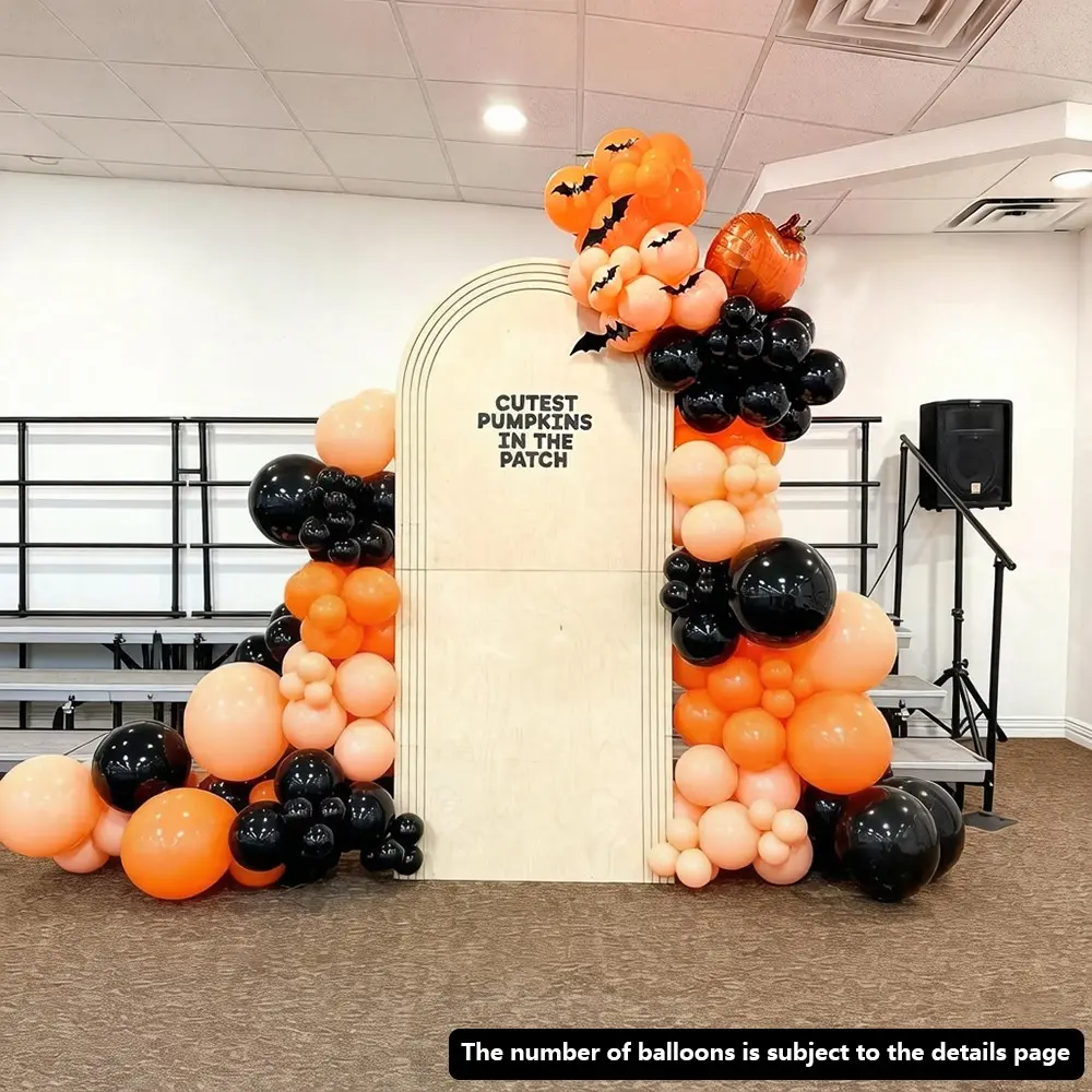 Balloon Arch Set, Perfect for Halloween Spooky Birthday Parties, Escape Room Horror Games, and Various Occasions, Balloon Decorations