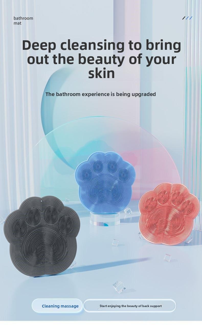 Bathroom Foot Scrubber Mat with Suction Cup Massage - Double-Layered Design for Thorough Cleaning & Easy Use - Versatile Foot Care Tool for Shower, Massage, & Back Scrubbing - Pad Bathroom Foot Scrubber Mat with Suction Cup Massage - Double-Layered Design for Thorough Cleaning & Easy Use - Versatile Foot Care Tool for Shower, Massage, & Back Scrubbing - Pad