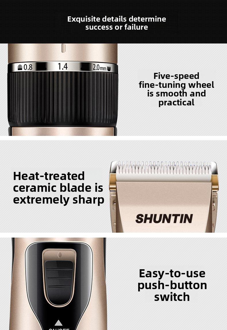 Hair clipper, electric hair trimmer, rechargeable electric clipper, magical tool for self-haircut, electric hair cutter for home and salon use