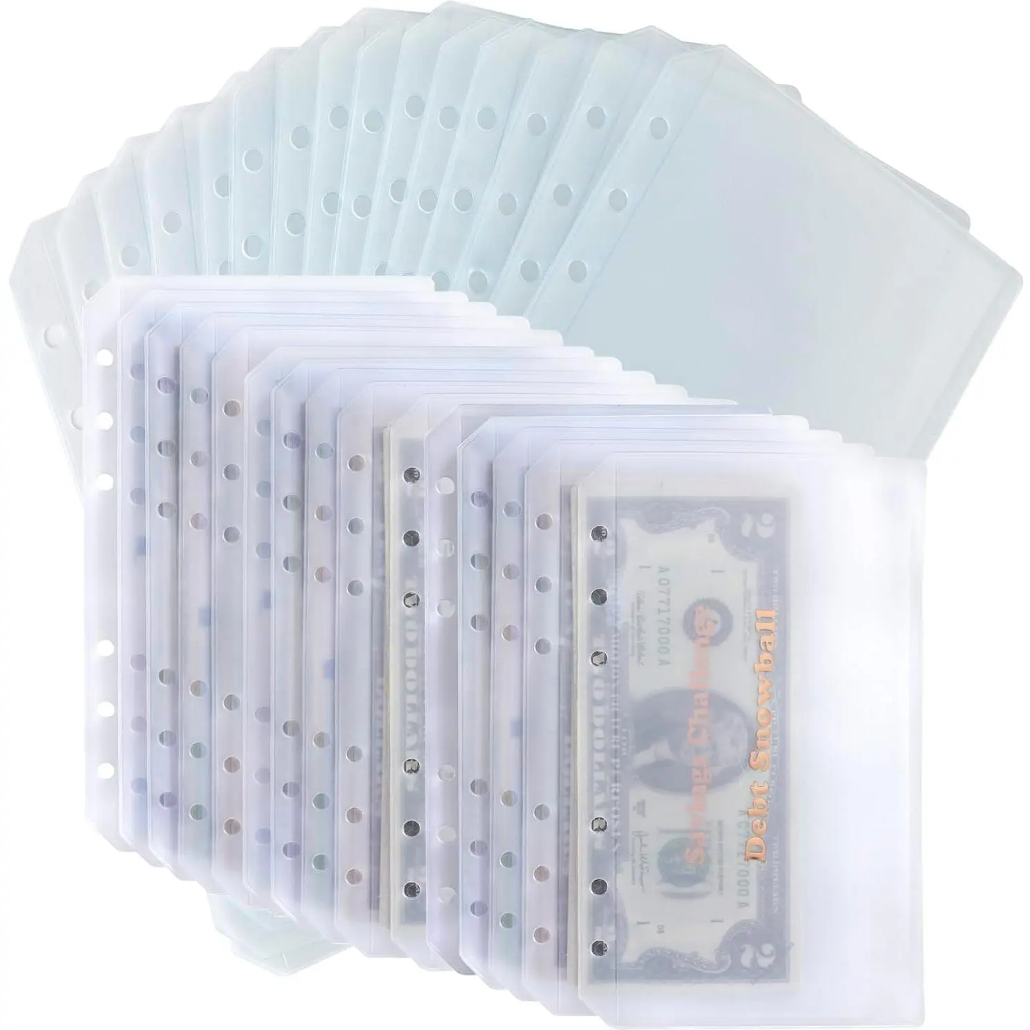 30 count A6 Binder Pockets with No Zippers, Zipless Budget Envelopes for  System, A6 Binder Pouch for 6 Ring Binder,  Folder Organizer for .