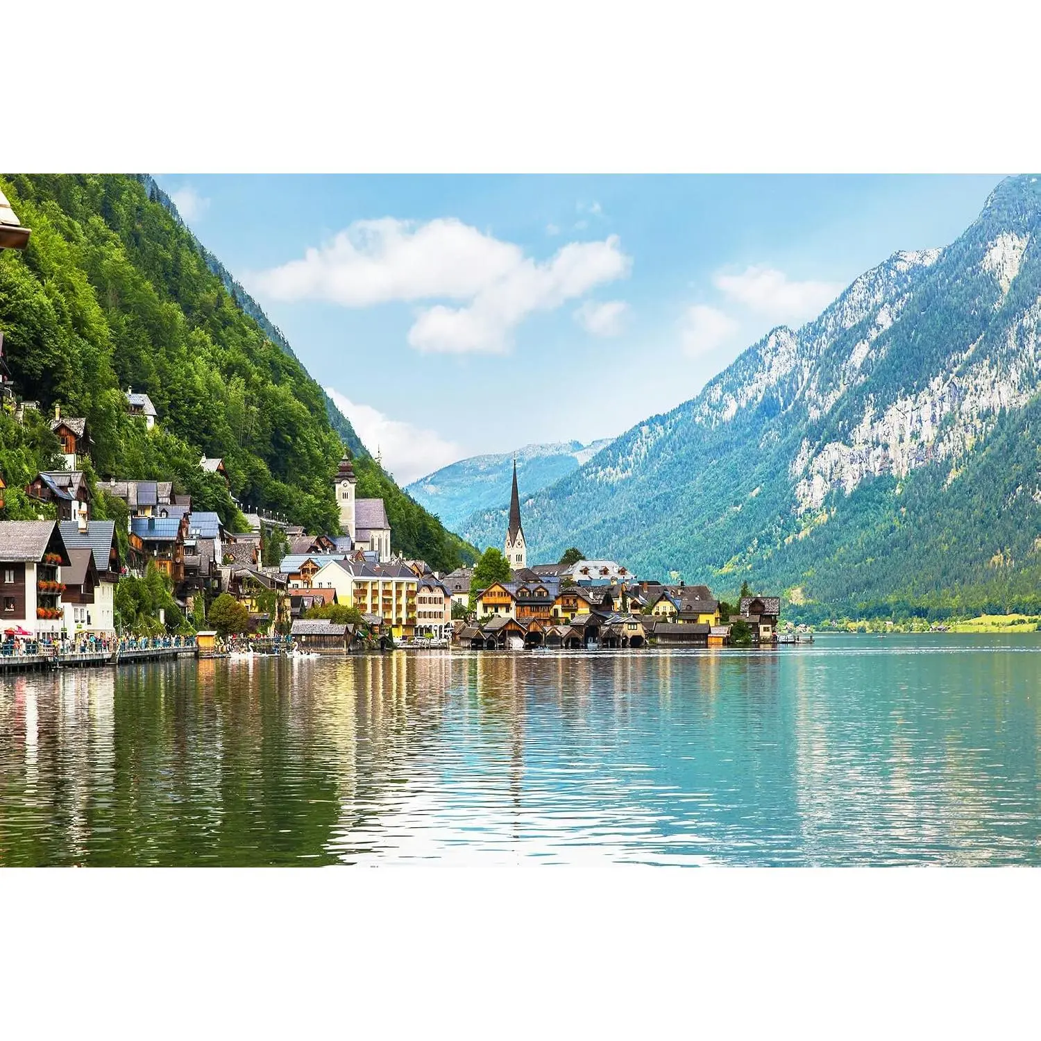 most beautiful town in the world Hallstatt Austria Poster wall art canvas wall decoration suitable for wall decoration in bedrooms kitchens and living rooms