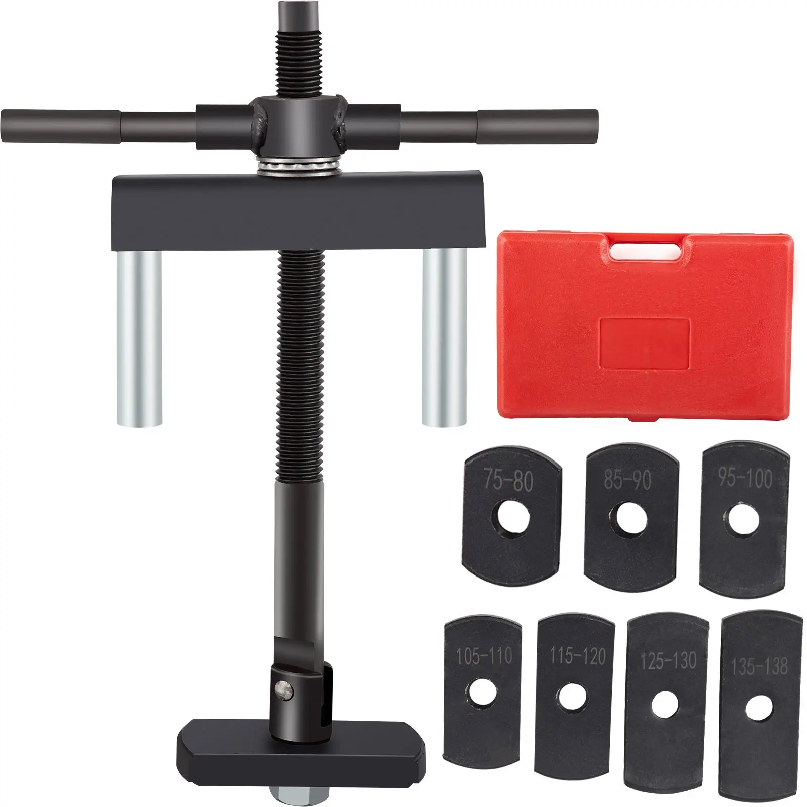 【toolupgrade】VEVOR Universal Size Cylindrical Puller Functional Tool, Auto Repair Cylinder Liner Puller Set, Fits 75mm-138mm Dry-Type and Wet-Type Liners