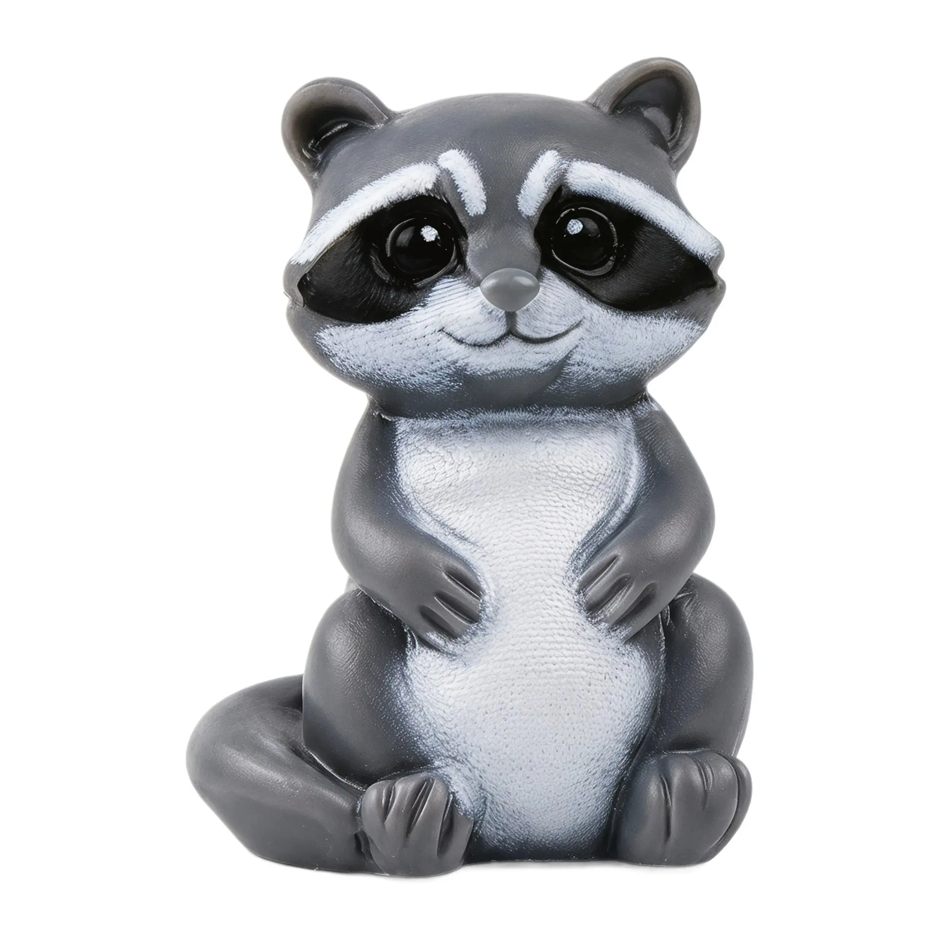 50pcs Cute Raccoon with Pumpkin Resin Figurine, Hand-Painted Mini Raccoon Statue, Woodland Animal Decor, Fall Thanksgiving Ornament Gift, Cute Figurines