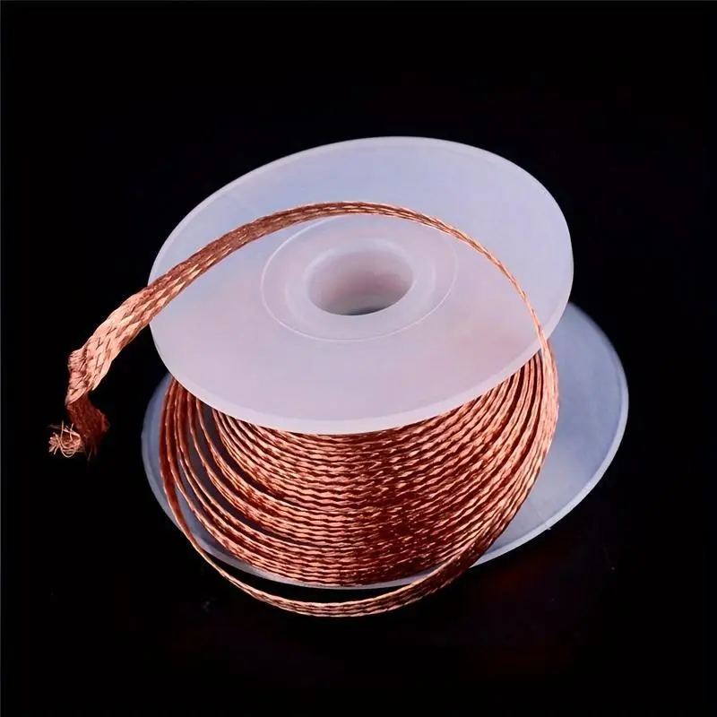 Effortlessly Remove Solder with this 3.5mm 1.5M Desoldering Braid Solder Remover Wick Wire Home Repair Tool!