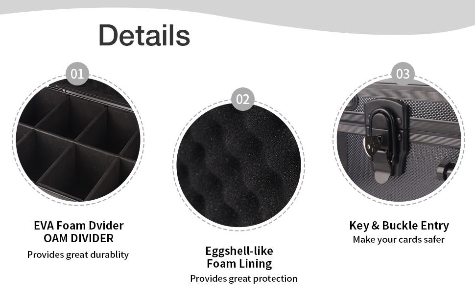 Toploader Storage Box Trading Card Storage Case, Sports Baseball Card Storage Box, Cards Case Holder (Holds 630+ Toploaders)