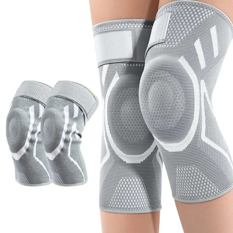 Adjustable Compression Knee Pads, Knee Supports for Men and Women, Ideal for Exercise, Running, Basketball, Volleyball, Gym, Fitness