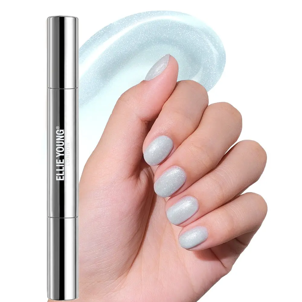 ELLIE YOUNG Cinderella One-Step Gel Polish Pen, No Base or Top Coat Needed, UV/LED Gel Polish, Fast Drying Nail Polish, Salon-Quality Nails at Home, Pocket Salon, Nail Polish