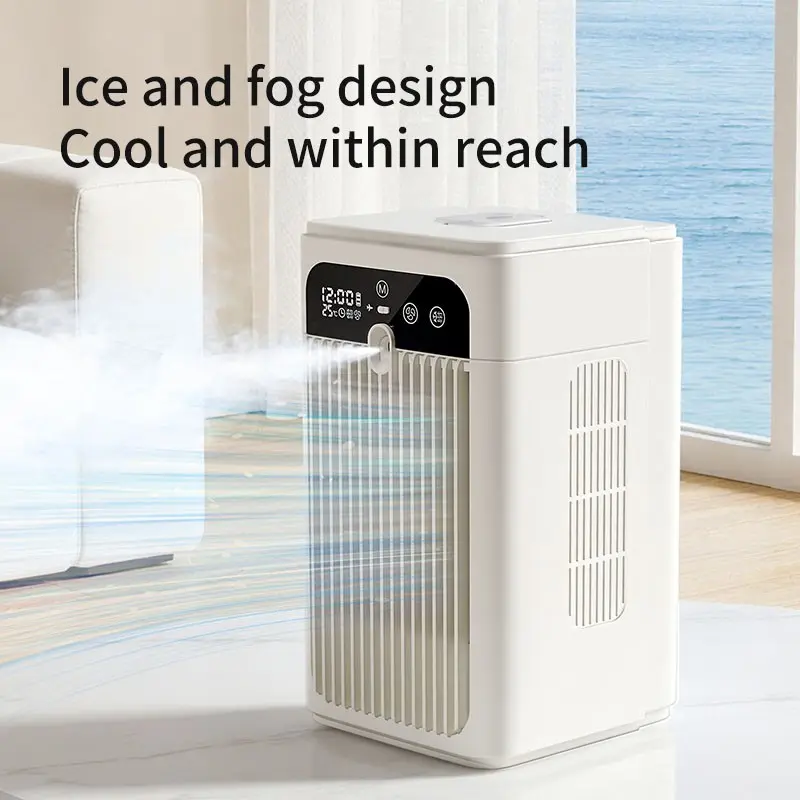 Humidifying Dampness Diffusion Device, Desktop Cooling Timepiece, Ideal for Tabletop Use, Enhances Air Quality, Perfect for Home Office