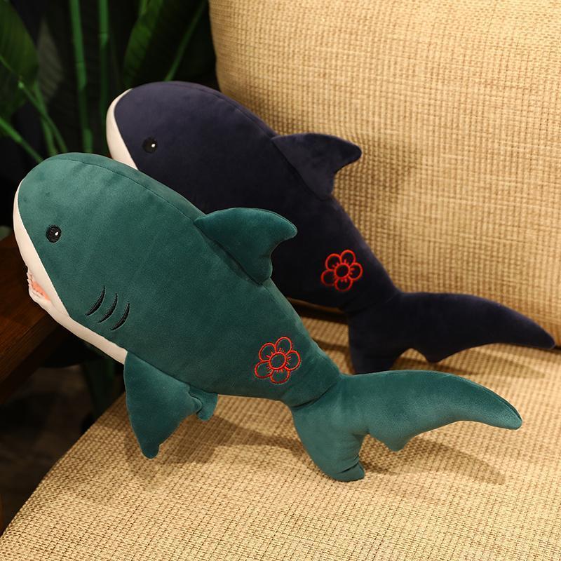 1pc 50cm Kawaii Shark with Hand Warmer Plush Toys Stuffed Soft Animal Shark Dolls for Children Boys Birthday Appease Gifts