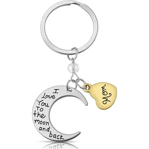 Mother's Day Gifts Birthday Gift Mom from Daughter Son, Mom Keychain, Love You Mama Gifts Mother Keyring Present Mommy