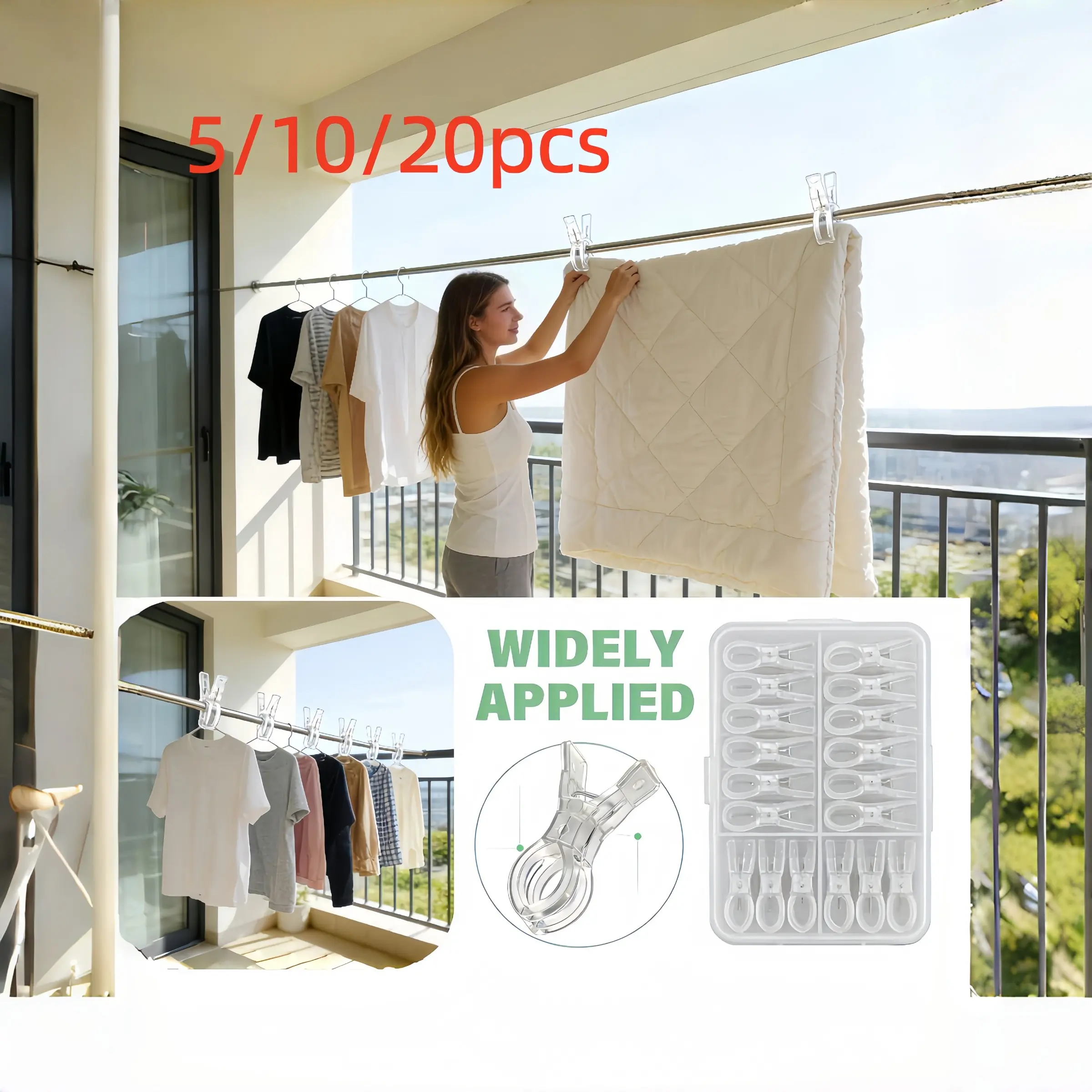 Transparent Plastic Spring Clips, Multi-Functional Balloon Arch Holders, Balloon Party Supplies, Ideal for Birthday Parties, Weddings, Woodworking, Photography Studios