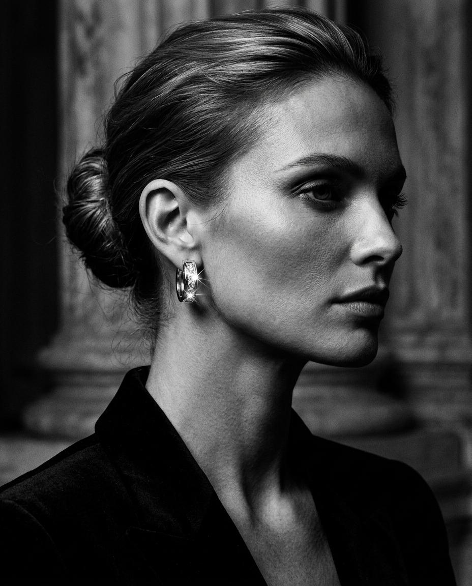 High-quality Brilliant Zircon Earrings Finely Crafted Clear and Sparkling Enhances Face Shape Adds Elegance Ideal for Parties and Gatherings Simple Versatile Design Thoughtful Gift