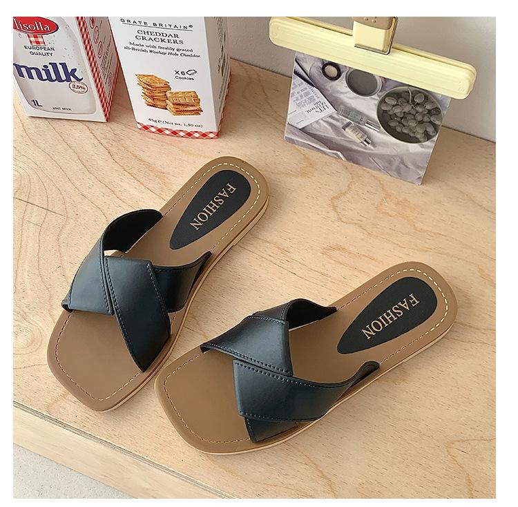 Summer Women's Flat Sandals Fashionable Open Toe Slippers Casual Beach Sandals for Daily Wear and Outdoor Activities