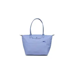 Longchamp Le Pliage Club 31 Large Tote Bag for Women, Fabric Shoulder Handbag, Sky Blue