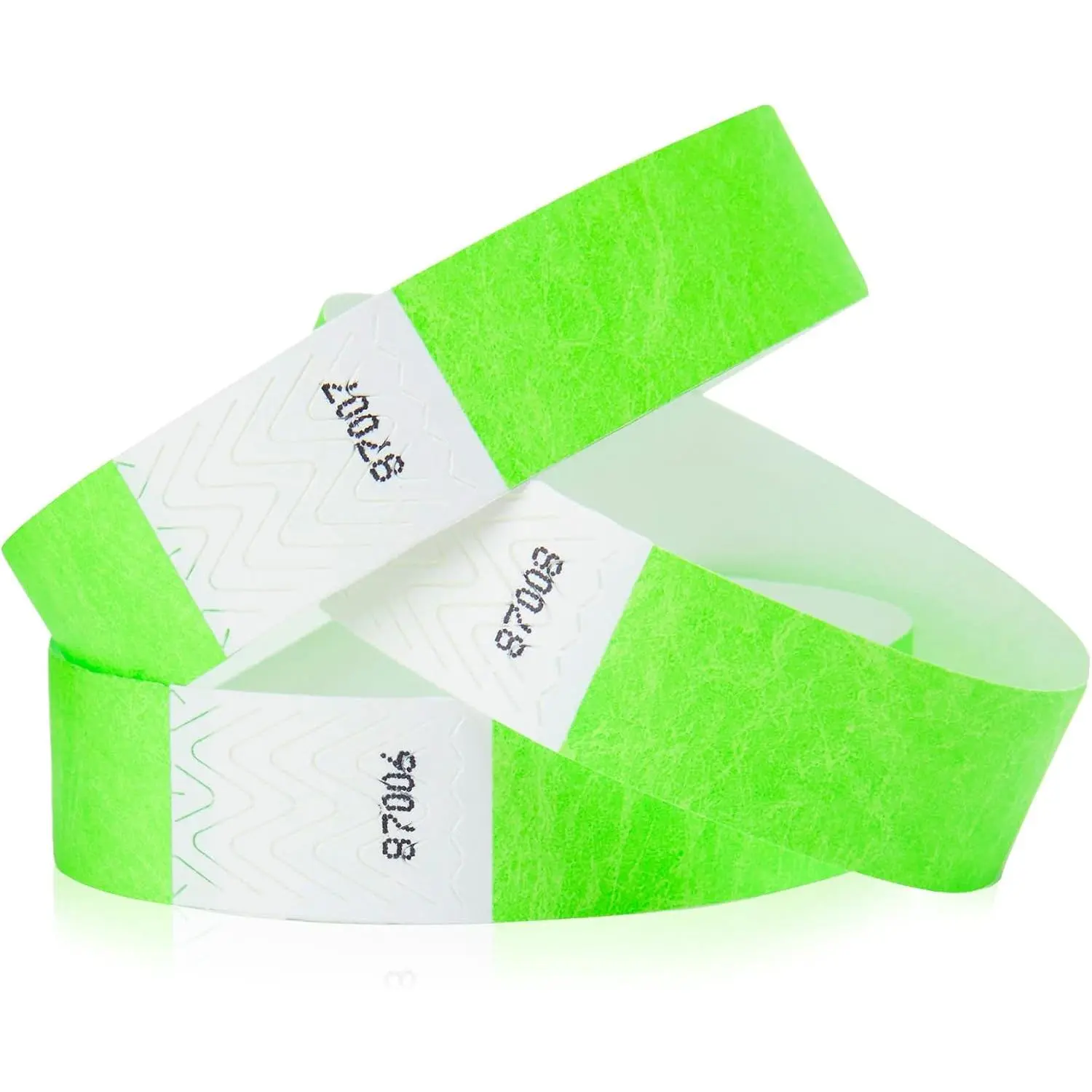 700  Neon Green Tyvek Wristbands for Events - Tamper-Proof Design & Fluorescent Color  Reuse -Grade Bracelets for  &  ID, Party & VIP