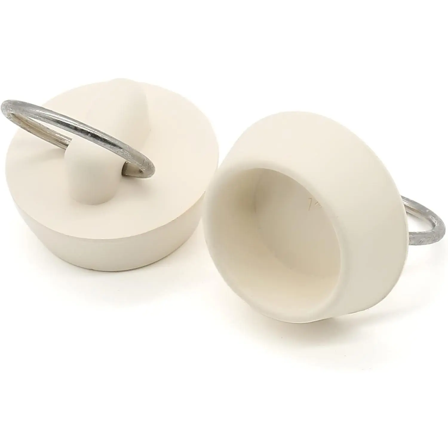 1-Inch Rubber Drain Stopper with  Ring, 2 count | For Bathtub, Kitchen, Bathroom