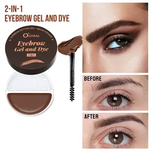 Brow Pomade and Gel Combo, Long-Lasting Waterproof Brow Styling, Smudge-Proof Brow Makeup, 1 Box Set, Perfect for Defined Brows