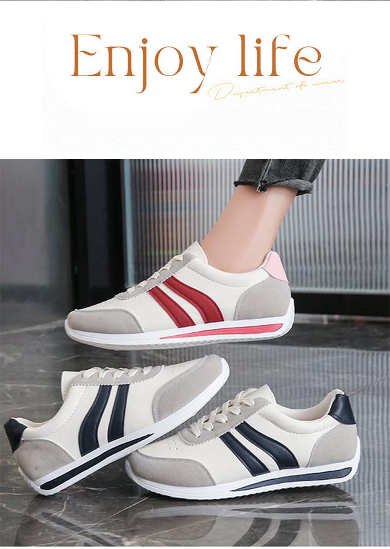 New women's lace-up casual sports shoes, soft-soled running shoes, flat non-slip women's shoes