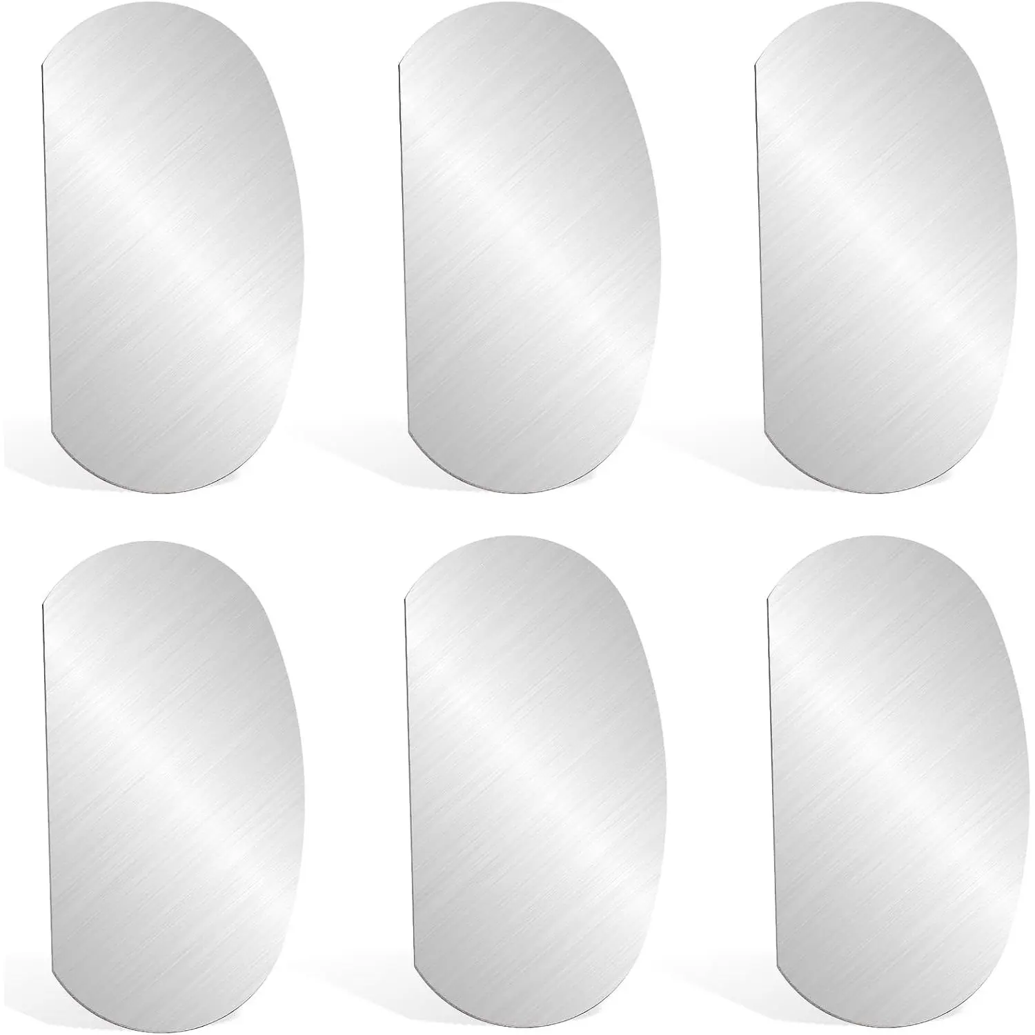6 count Stainless Steel Clay Scraper, Steel Pottery Tools Clay Ribs Smooth Scraper Sculpture  Crafts Tool DIY Ceramics Sculpting Tools Kits for Texturing Artists Modeling Potter