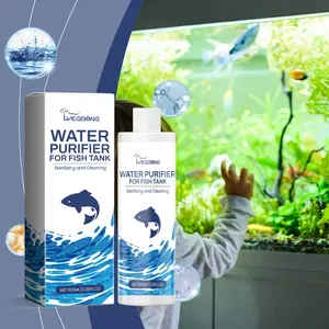 Yegbong Fish Tank Water Quality Clarifying Agent, Aquarium Water Quality Clarifying Household Fish Tank Decontamination Cleaner