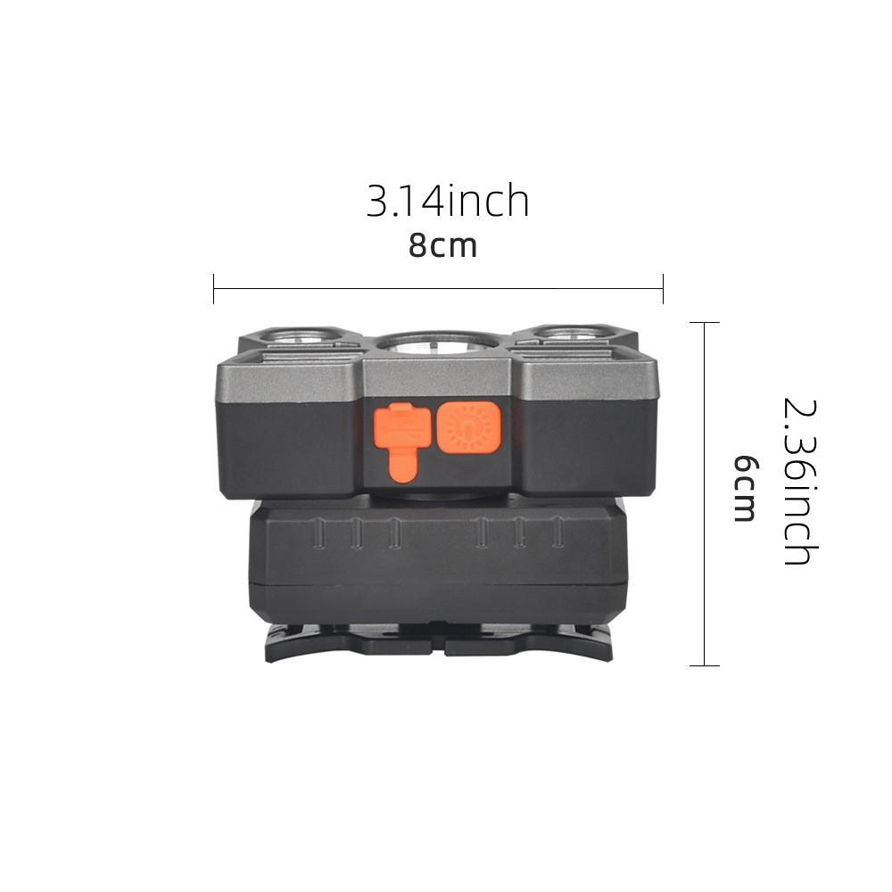 Rechargeable USB LED Headlamp, 1 Count Portable Adjustable Head-mounted LED Light For Outdoor Camping Fishing,Solocamping, Bikepacking, Glamping